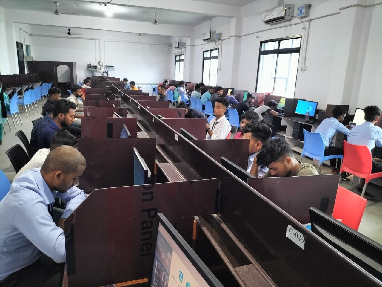 Student with laptop
