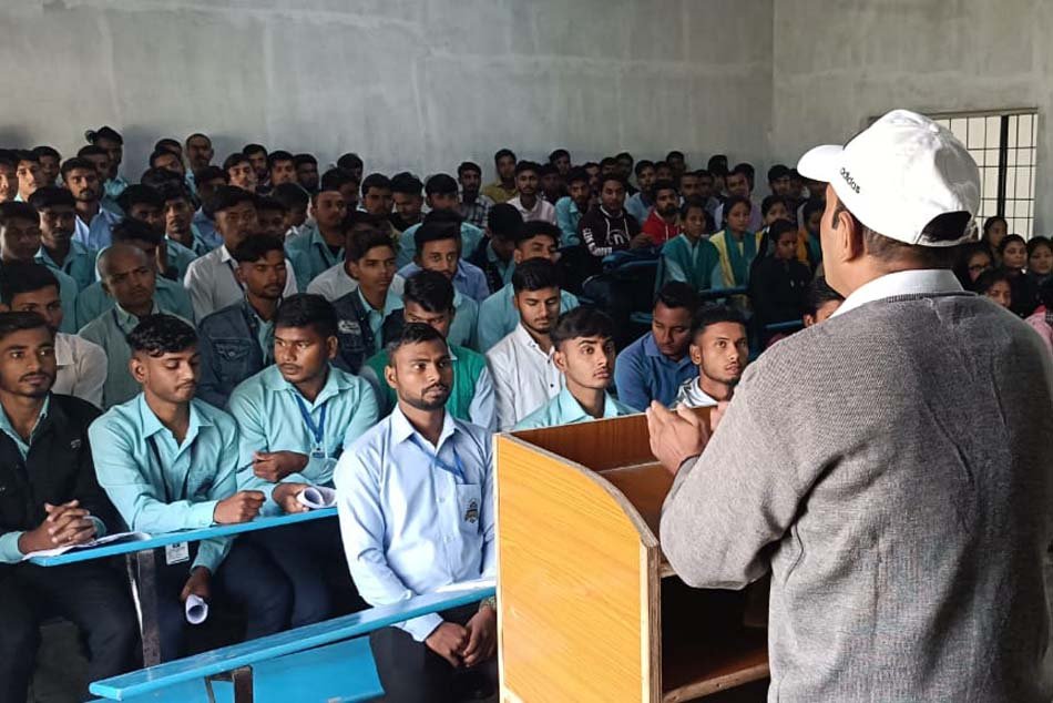 Student with laptop