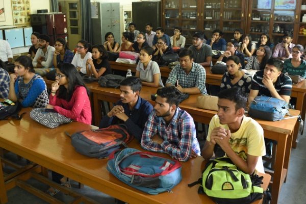 Student with laptop