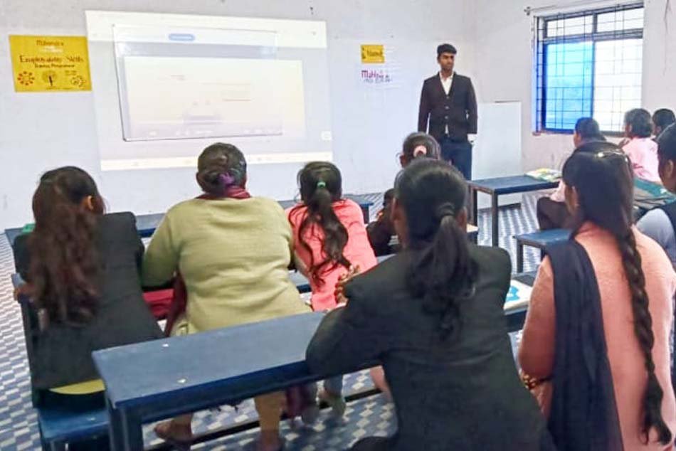 Student with laptop